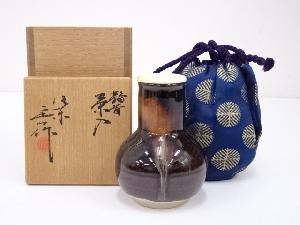 京焼　桶谷定一造　鶴首茶入　□z